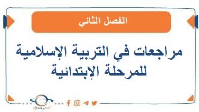 مراجعات في التربية الإسلامية للمرحلة الإبتدائية الفصل الثاني